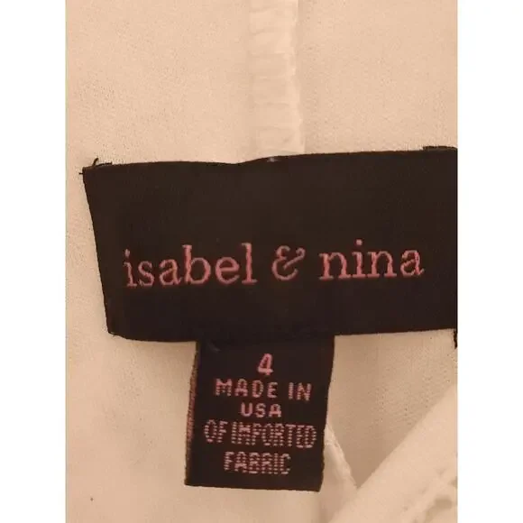 Isabel & Nina Off-White Lace Dress Size 4 - Picture 3 of 3